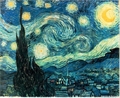 A Noite Estrelada  uma das mais conhecidas pinturas do artista holands ps-impressionista Vincent van Gogh. Foi criada pelo artista aos 37 anos, enquanto esteve em um asilo em Saint-Rmy-de-Provence. Ao contrrio de muitas outras de suas obras, a Noite Estrelada foi pintada de memria e no a partir da vista correspondente de uma paisagem, como de costume. Acredita-se que este  o motivo pelo qual ele causa um impacto ao espectador. <br/><br/> A partir dessa obra podemos produzir um interessante trabalho sobre linhas e cores, pois  nesse perodo que o artista rompe com o que se poderia chamar de fase impressionista, desenvolvendo um estilo muito particular no qual prevalecem fortes cores primrias, tais como o amarelo, para as quais Van Gogh atribua significados prprios. <br/><br/> Localizao: Museu de Arte Moderna<br /> Gnero: Pintura de paisagem<br /> Perodo: Ps-impressionismo<br /> Criao: junho de 1889<br /> Material: Tinta a leo <br/><br/> Palavras-chave: Ps-impressionismo, tinta a leo, Van Gogh, Noite Estrelada, pintura, paisagem