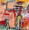 Jean Michael Basquiat - 1982 Conhecido como um artista neoexpressionista, Basquiat frequentemente utilizava elementos do grafite em suas obras. <br/> Palavras-chave: Basquiat, grafite, pichao, neoexpressionismo