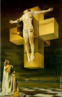 Nesta verso, bem-pessoal da crucifixao de Cristo, Dal une a pintura acadmica  pintura moderna, num grande impacto visual. <br/> Palavras-chave: Salvador Dal, Surrealismo, crucificao, arte moderna