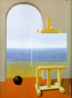 Ren Franois Ghislan Magritte (Blgica, 1898 - 1967). Um dos principais pintores surrealistas, usava de forma recorrente o torso feminino, o chapu cco, o castelo e a janela, entre outros elementos. Sua obras so metforas, representaes realistas de um mundo impossvel de ser encontrado na vida real. <br/><br/> Palavras-chave: rene magritte, surrealismo, arte moderna.