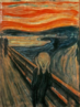 Edvard Munch (1863-1944). Pintor noruegus, um dos precursores do Expressionismo. Em 1893 pintou "O Grito", sua obra mxima, que retrata a angstia do artista em relao ao amor e  amizade. O quadro se tornou bastante popular, como smbolo do desespero humano.  